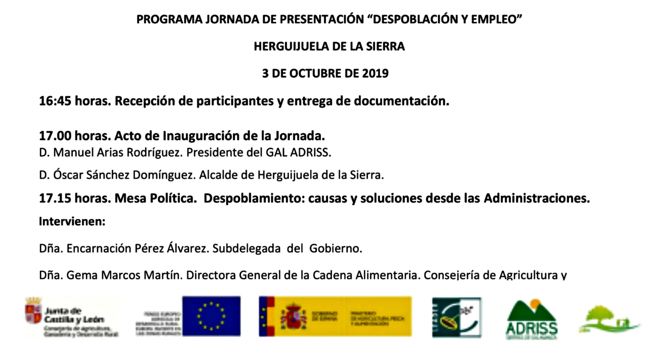 Lee más sobre el artículo Jornada de presentación del proyecto de cooperación «Despoblación y Empleo» en Herguijuela de la Sierra